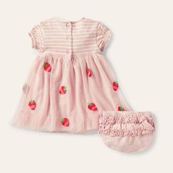 NWT Mini Boden Cord Tiered Twirly Dress